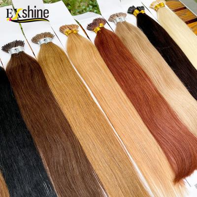 China Silky Straight Wave Exshine Virgin Hair Wholesaler I Tip Hair Extensions, Clip In/I tip/tape in hair extension, i tip curly hair extension for sale