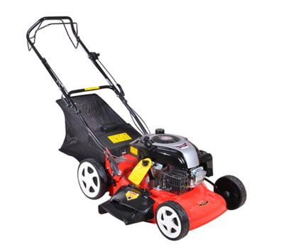 China Hot Selling Grass Box 16 Inch 4.5HP Thrust Mower Hand Push Self Propelled Lawn Mower for sale