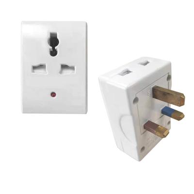 China Convenient UK Universal 7506 Standard Multi Plug Adapter With Neon for sale