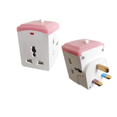 China With Light 301ML 3 Way Plug Adapter Multi Power 3 Way Universal Adapter With Neon for sale