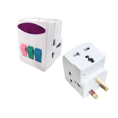 China Residential / General Purpose 303MS 3 Way Adapter With 3 Switched 13A Multi Plug Adapter for sale