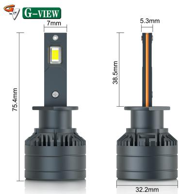 China Auto Headlight Gview G15 Car Accessories 6000k Automotive Led Lighting Systems 12V 105w 20000lm H1 Car Led Headlight Bulb Led Projector Headlamp for sale