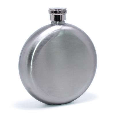 China 5oz 150mL Stainless Steel Round Hip Flask Whiskey Wine Liquor Flask Bridesmaid Gifts Hip Minimalist Portable Flask for sale