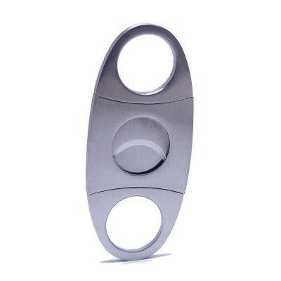 China Comfortable Novelty Pocket Classic Double Handle Stainless Steel Blade Cigar Cutter Knife Scissors Shear Cigar Cutter Cigar Cutter for sale