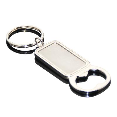 China Beer Opener Portable Zinc Alloy Hangings Metal Key Chain Customized Logo Ring Keyring Multifunctional Bottle Opener for sale