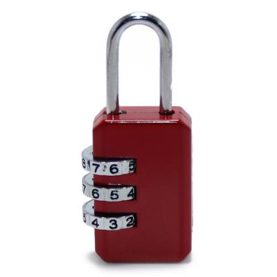 China Simple 3 Digit Dial Combination Code Lock Luggage Backpack Password Padlock Suitcase Drawer Lock Bag Parts Metal Luggage Accessory Lock for sale