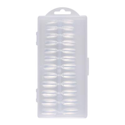 China Clear XS XXS Short Coffin Acrylic Full Cover Soft Gel Nail Tip 500pcs Supplies Salon for sale