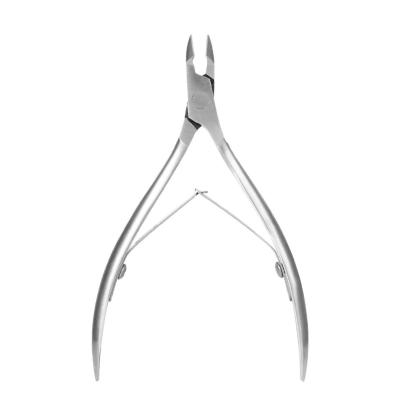 China Stainless Steel Double Fork Peeling Scissors Nail Treatment Tool for Callus Removal for sale