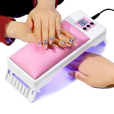 China New Popular Pedicure Manicure Dryer Tool Nail Pillow Arm Cushion Rest Set 72W Gel UV Curing LED Nail Polish Kit Lamp for sale