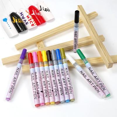 China 12 Colors Nail Graffiti Pen Fashionable Style for Easy and Smooth Nail Art Application for sale