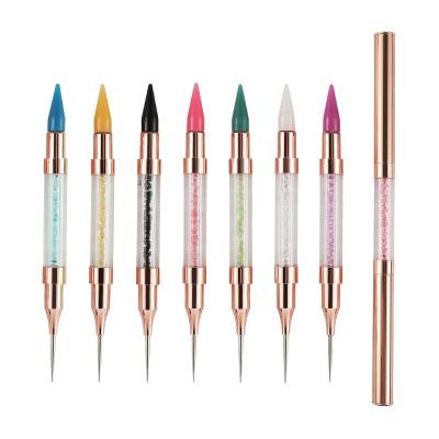 China Dual-ended Rhinestone Crystals Studs Picker Wax Pencil Rhinestone Picker Pen for sale