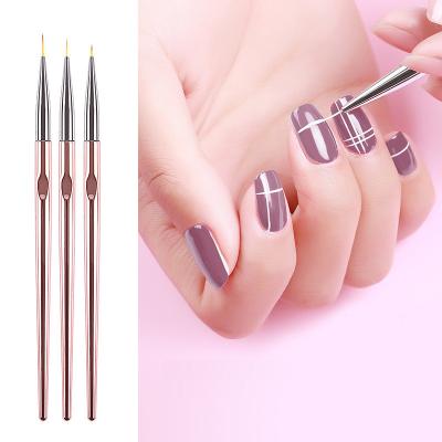 China Hot Selling New Arrival High Quality Plastic Nail Art Liner Brush for sale