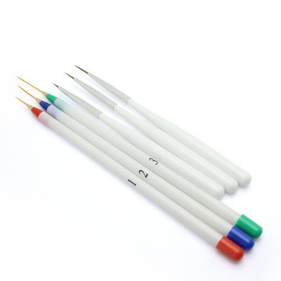 China 3Pcs Professional UV Gel Nail art Flower Brushes Acrylic Liner Nail Art Brushes Set for sale