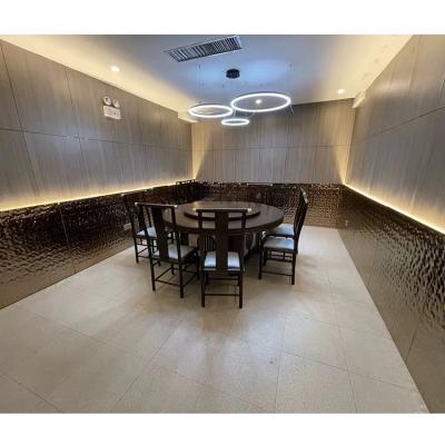 China Professional Custom Metal Plate Water Color Corrugated Interior Decoration Ceiling Mirror Stainless Steel Plate for sale