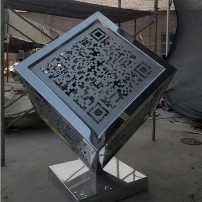 China Other Iconic Large Scale Urban Garden Sculpture Building Special Shaped Sculpture In Stainless Steel for sale