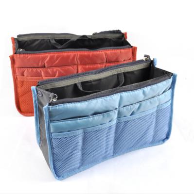 China Double Zipper Yiwu Bag In Bag Handbag Organizer / Promotional Cosmetic Bag for sale