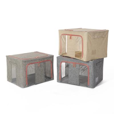 China New Arrival Folding Folding Bedroom Storage Box Clothing Storage Box for sale