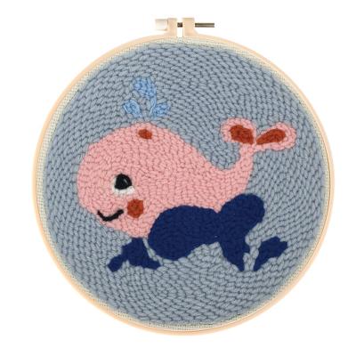 China DIY Simple Handmade Bag Material Embroidery DIY Crafts Pattern Animal Whale for sale