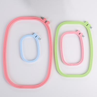 China New China Candy Color Square Embroidery Bandage ABS Embroidery Bandage Ring for sale