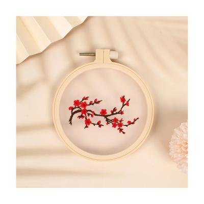 China Decorate Pattern Handmade Double Sided Material Package Embroidery Diy Tulle Cross Stitch Kit for sale