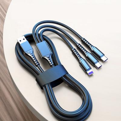 China Charging Multi Charger Cable 3 in 1 Iphone Watch Car Mobile Earphone MAX Phone Tablet Fashion Charging Cable for sale