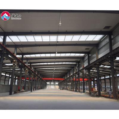 China Prefab Steel Construction Workshop Prefab Workshop Warehouse Structure Building Steel for sale