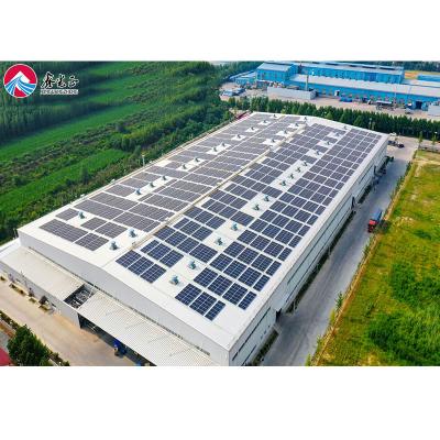 China Qingdao Xinguang Zheng prefabricated metal workshop building steel photovoltaic power workshop steel structure for sale