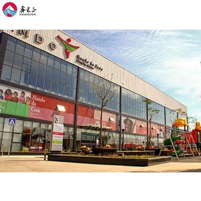 China Steel Fabricated House Multi-Storey Hotel Building Products Exhibition Hall Steel Warehouse Prefabricated Warehouse Structural Showroom for sale