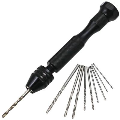 China Other Aluminum Mini Twist Drill Bit and Micro Chuck Reamer Hand Twist Drill Keyless Clamping Hand Drill Bits for sale