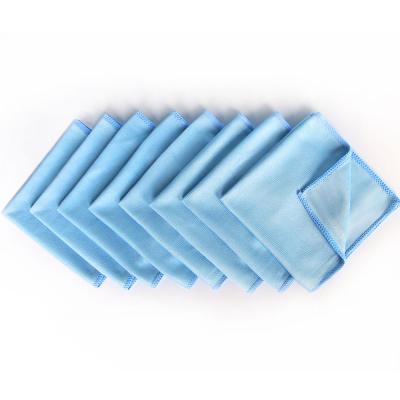 China Factory Price Viable Direct Glass Cleaning Cloth Window Cleaning Towel Lint Free Shiny Microfiber 40cm*40cm for sale