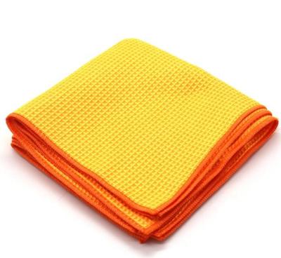 China China Factory Price 16x16 Microfiber Car Waffle Viable Drying Towel for sale