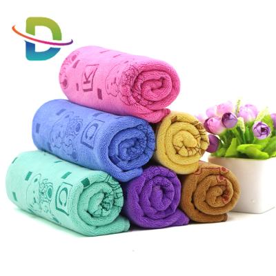 China QUICK DRY Customized Printed Microfiber Face Towel Baby Towel for sale