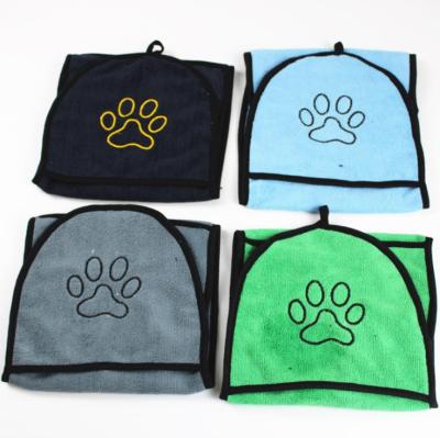 China Dog Cat Bath Cleaning Towel Microfiber Super Soft And Absorbent Pet Bath Drying Towel for sale