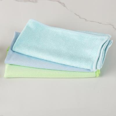 China China Manufacture Microfiber Glass Cloth Sustainable Glass Cleaning Towel for sale