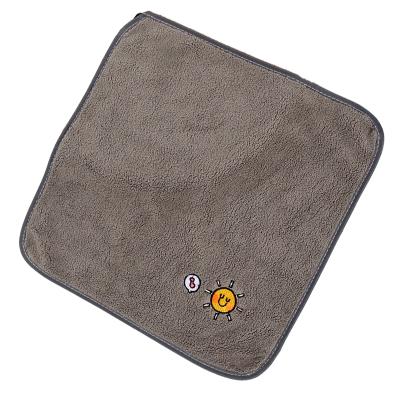 China Disposable Towel Cute Face Baby Child Microfiber Bath Beach Towel Absorbent Drying Washcloth for sale