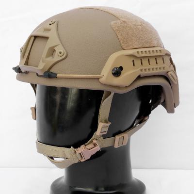 China Mich Gujia 9mm .44 Level IIIA Mich Ballistic Helmet Color Coyote PE Aramid Cutting High Bullet Resistance Bullet Proof Helmet Fast Ballistic Helmet for sale