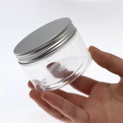 China Wholesale Cosmetic Wide Mouth Plastic Pet Packaging Jars With Screw Cap Lids for sale