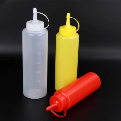 China Factory Price Plastic Food Bottle Can Squeeze For Food Honey Plastic Squeeze Sauce Bottle for sale