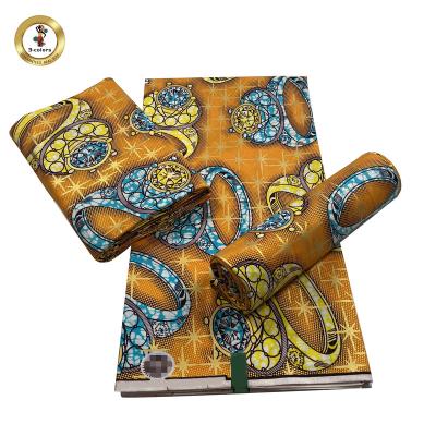 China 100% African Cotton Anti Static Wax Prints Fabric Ankara Wax High Quality With Good Price for sale