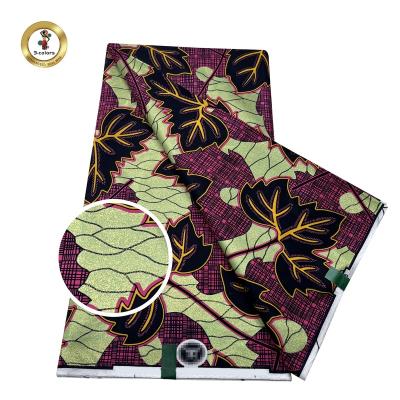 China Antistatic Combed Cotton Ankara Fabric Wax Prints African For Graceful Dresses for sale