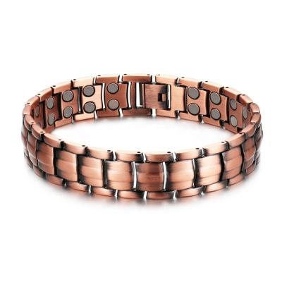 China Factory Wholesale Casual/Sports Arthritis Medical Bracelet Bio Magnetic Copper Bracelet for sale