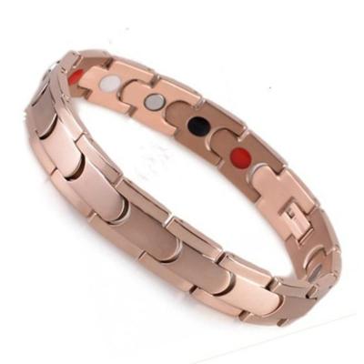 China Rose Gold Casual/Sporty Energy Germanium Stainless Steel Bio Bracelet for sale