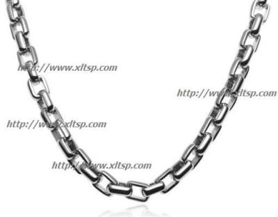 China Custom Design TT91 Welcome Mens Titanium Long Chain Necklace for sale