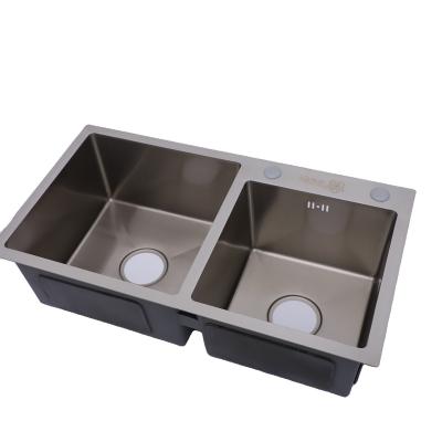 China Without Faucet Tableware set hand welded factory customized kitchen stainless steel sink for sale