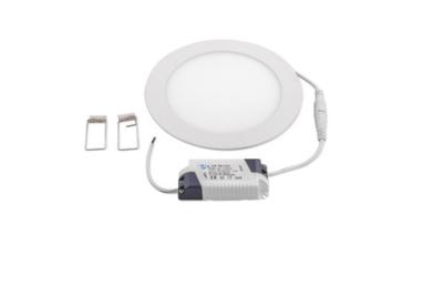 China Anti-glare Office12W Round LED Ceiling Panel Light 4000K / 6000K Surface Mounted for sale