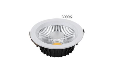 China Durable 6000K / 4000K /3000K 20W COB LED Bedroom Downlights 80Ra 100LM/W Recessed Installation for sale