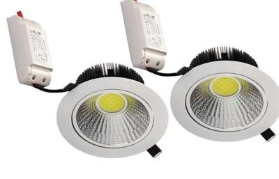 China Adjustable 35W COB LED Round Downlight With High Lumen 3500LM for Kitchen for sale