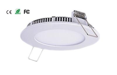 China High Brightness Round LED Panel Light 6 Watt  6000K White / Silver Housing for sale