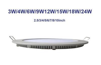 China Super Bright Recessed Round LED Panel Lights 1500 Lumen For Residential Lighting for sale