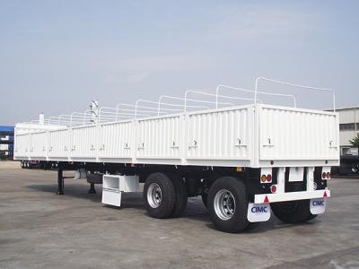 China Utility 2 Axles Cargo Container Trailer Platform Lifting Tipper With Removable Sides for sale